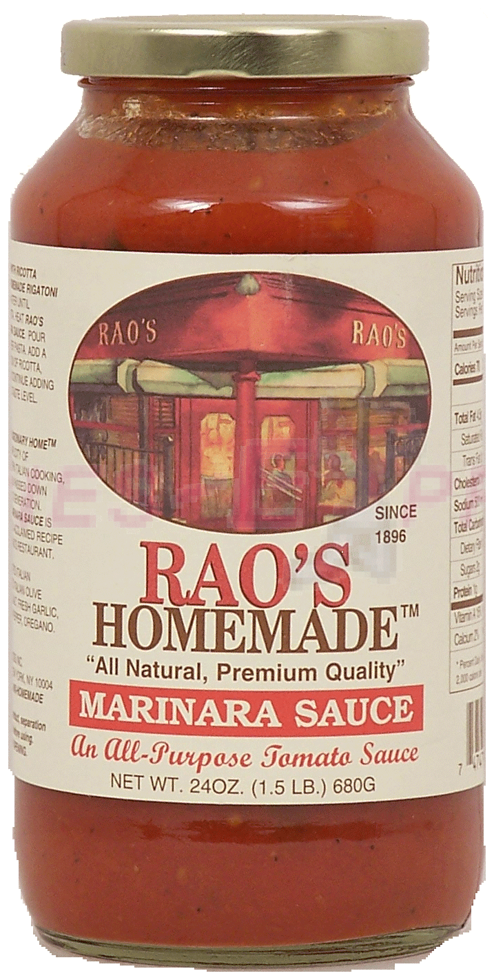 Rao's Home Made marinara sauce, an all-purpose tomato sauce Full-Size Picture